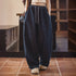 Premium Women's Retro Tapered Jeans – Soft Stretch Banana Pants with Elastic Drawstring Waist, Cool Blue Spring Trousers